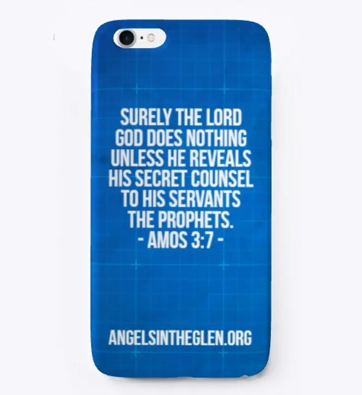 Amos 3:7 Blueprint iPhone Case